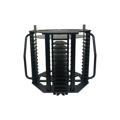 Anti-estática 12 polegadas 13 Slot Wafer de Metal de Silício Carrying Cassette com alça
