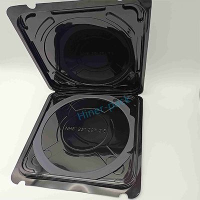 comprar Container de caixa de wafer de silício de 8 polegadas transparente Material de wafer PET preto Fornecedor de wafer para wafer Fab online manufacture