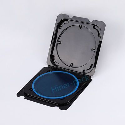 comprar Caixa de Wafer de Silício Transparente Negro Com Anel de Anel Compatível com ROHS online manufacture