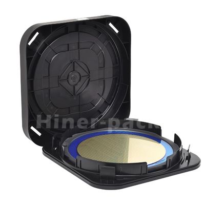 Caixas de 300 mm horizontais para carregadores de wafer Material de PP condutivo preto