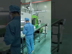 Carregador de caixa de envio de wafer de fluoro de PP limpo com cassete de 4 polegadas 100 mm